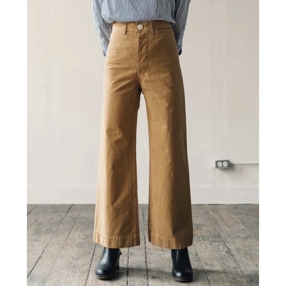 Jesse Kamm Sailor Cotton Pants in Brown Size 2